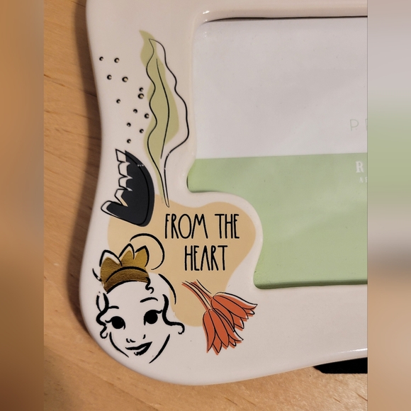 Rae Dunn Disney Princess and Frog Tiana From the Heart 4×6 Frame Artisan Collect - Picture 7 of 15